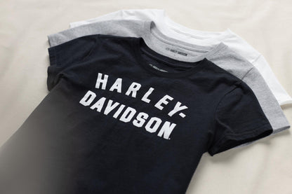Harley-Davidson Women's Forever Race Font T-Shirt - Grey