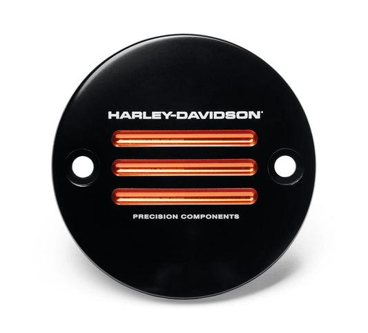 Harley-Davidson Adversary Timer Cover, Black/Orange, 25600171 (NEW)