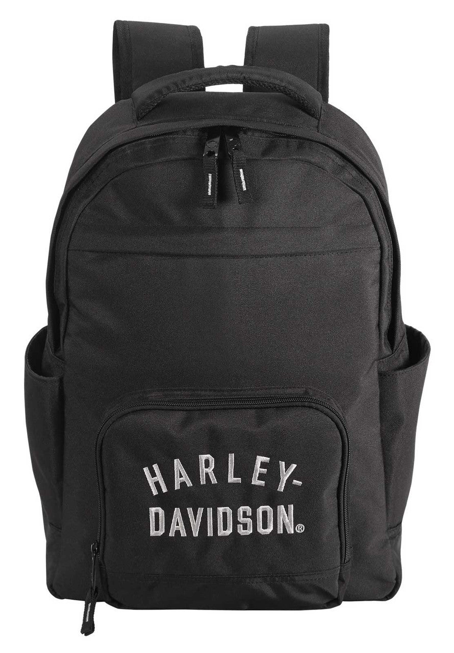 Harley-Davidson Rugged Twill Water-Resistant Polyester Backpack - Black