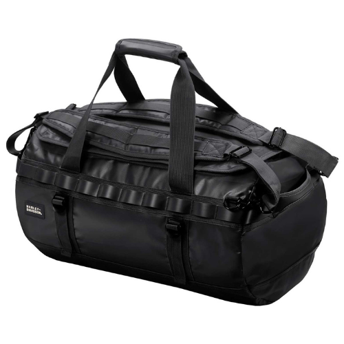 Harley-Davidson Water-Resistant Functional Hybrid Duffel Bag/Backpack - Black