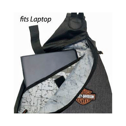 Harley-Davidson Deluxe Bar & Shield Sling Backpack with USB Port