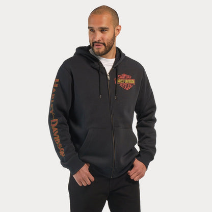 Harley-Davidson Classic Eagle Zip-Up Hoodie (front)