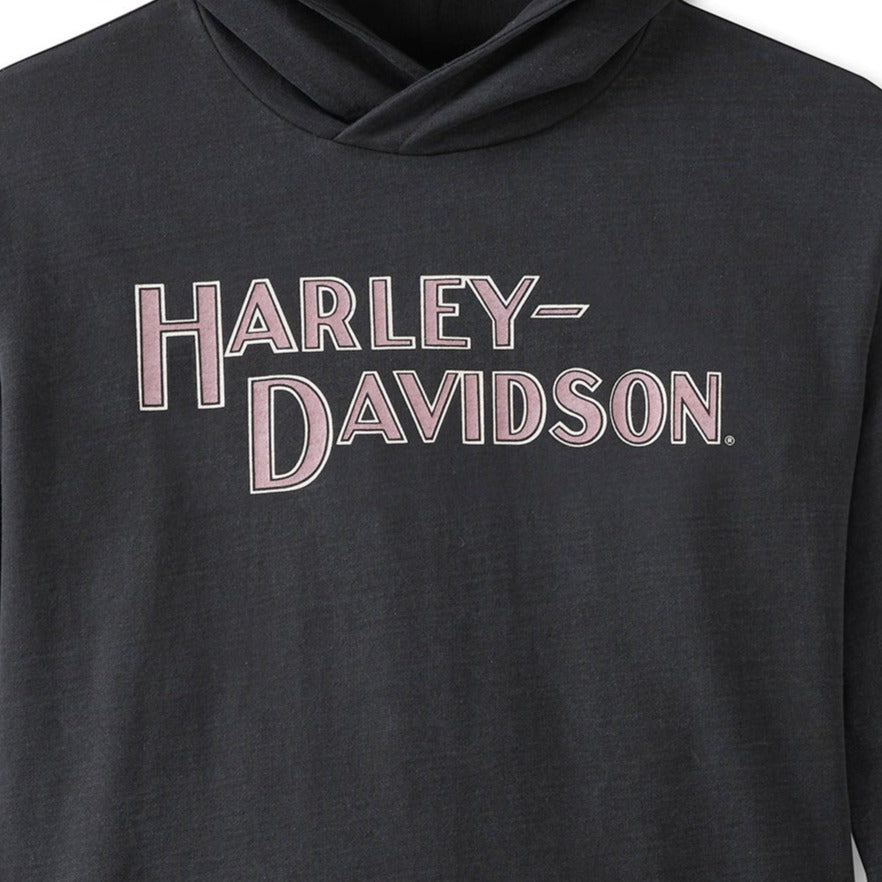 Harley-Davidson Women's Hometown Pullover Hoodie (pink detail)