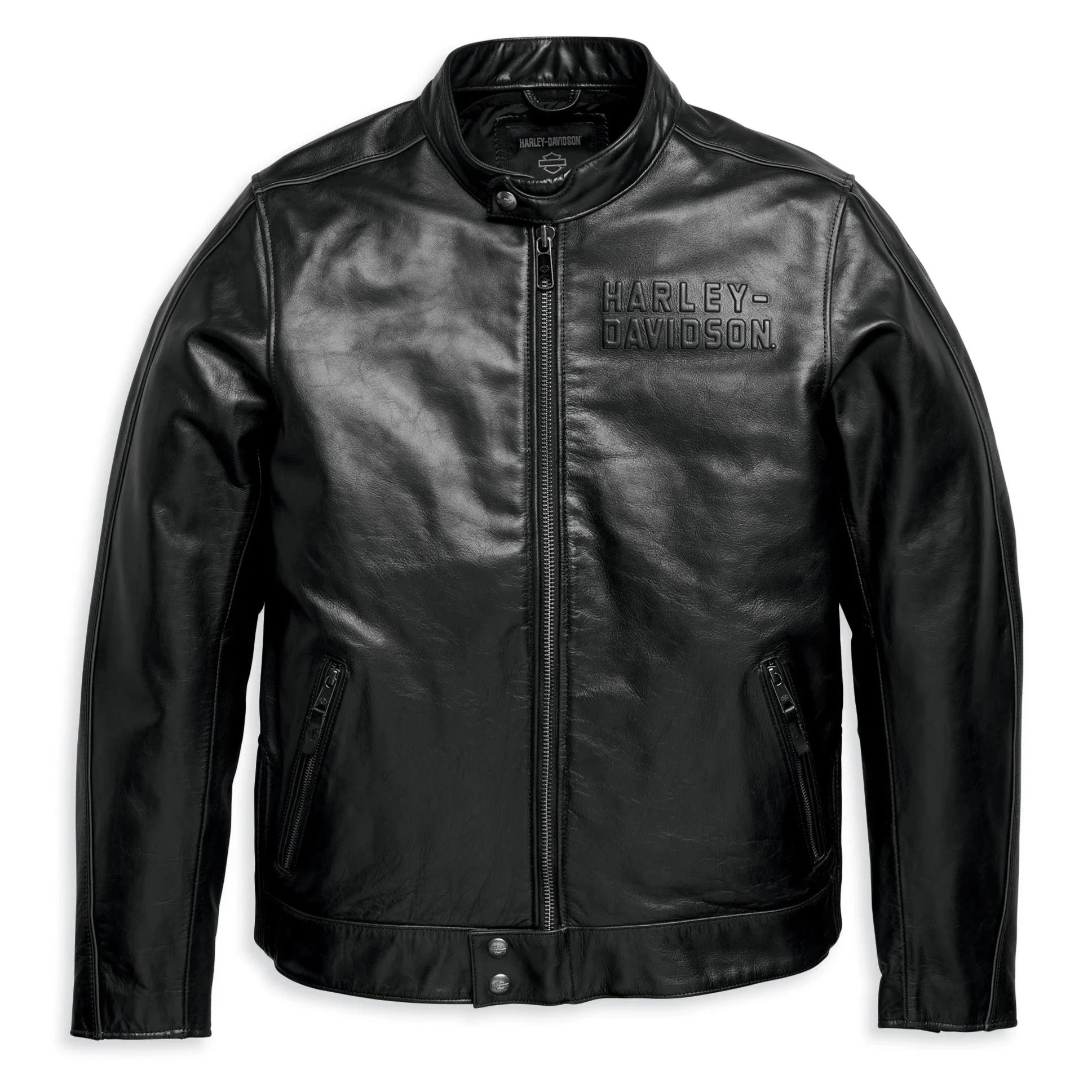 Harley-Davidson Men's Enodia Leather Riding Jacket - 97000-23VM (front)