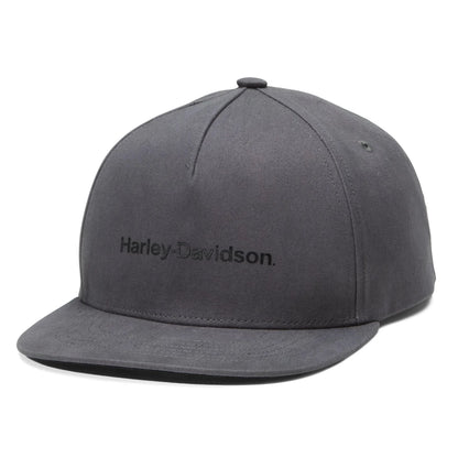 Harley-Davidson Men's Snapback Cap/Hat, Grey, 97625-23VM (front)
