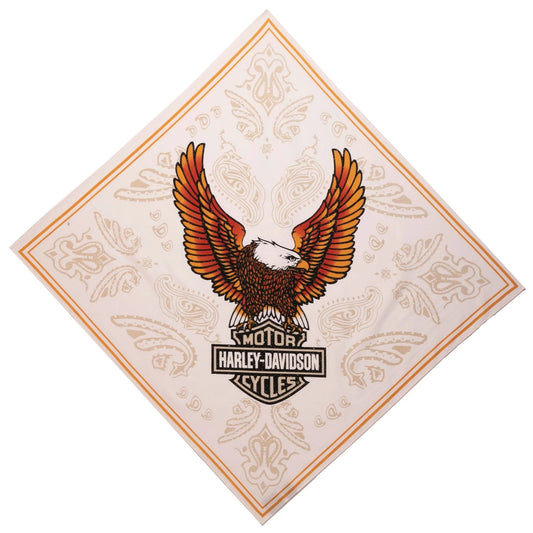 96754-23VW. Harley-Davidson Classic Eagle Bandana - White