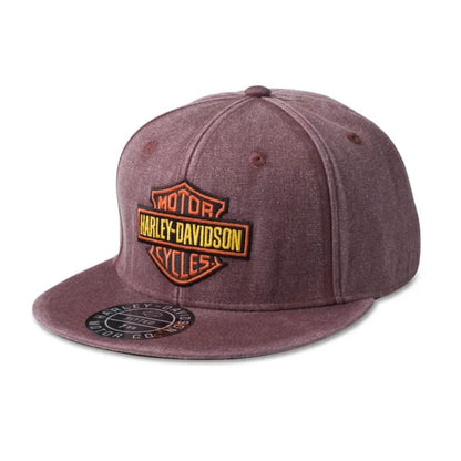 Harley-Davidson Bar & Shield Washed Fitted Hat, Brown