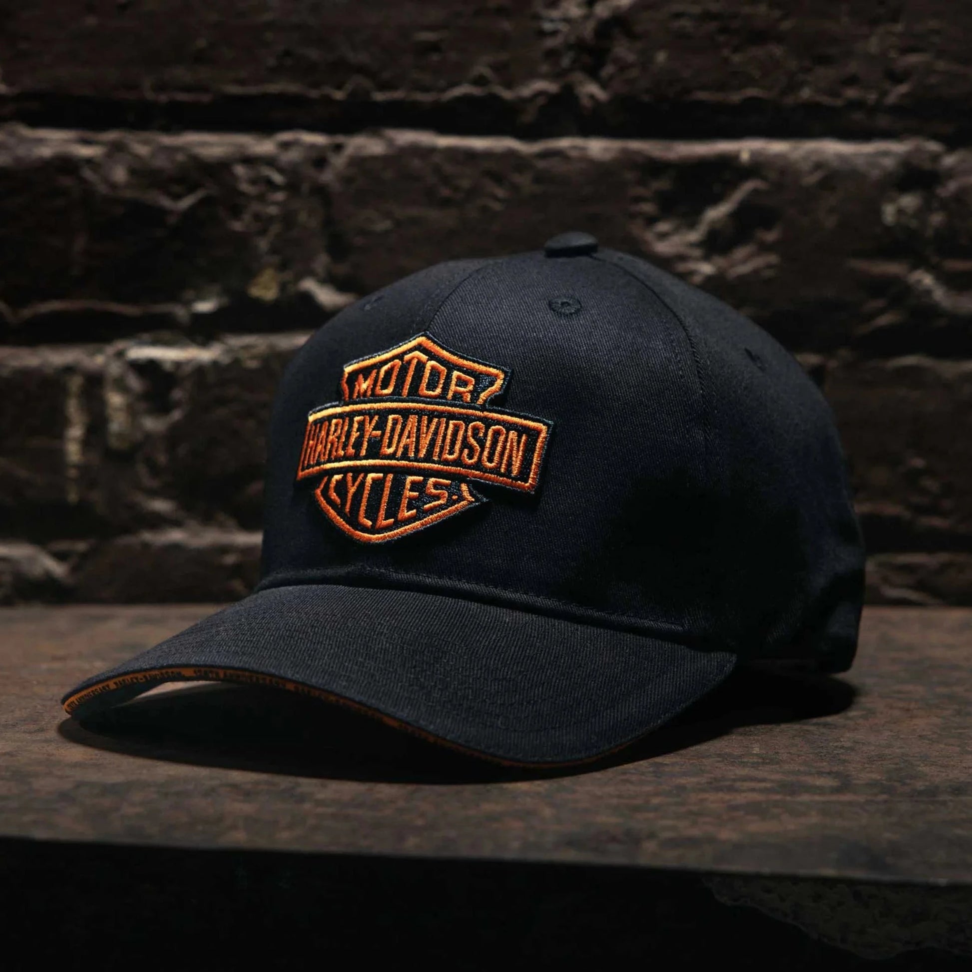 Harley-Davidson Men's 120th Anniversary Bar & Shield Cap/Hat, Black, 97797-23VM (lifestyle)