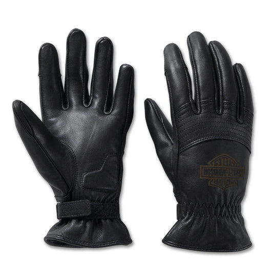 Harley-Davidson Women's Helm Motorcycle Leather Gloves, 98152-23VW