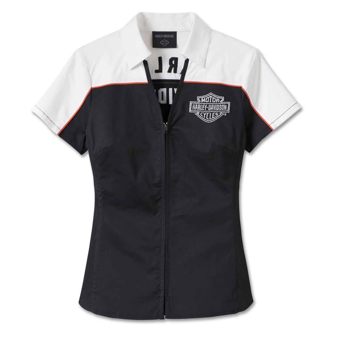 arley-Davidson Women's Elemental Zip Front Shirt, 99024-23VW