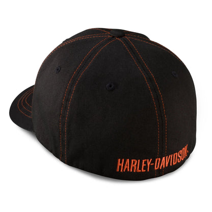 Harley-Davidson Men's Contrast Stitch Logo Stretch Cap