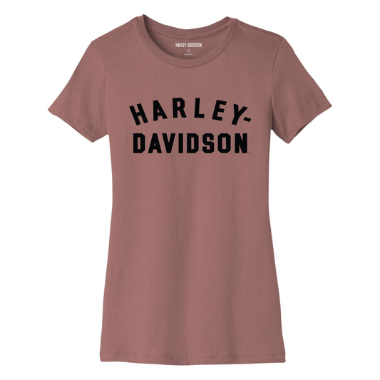Harley-Davidson Women's Forever Race Font T-Shirt - Ash Rose