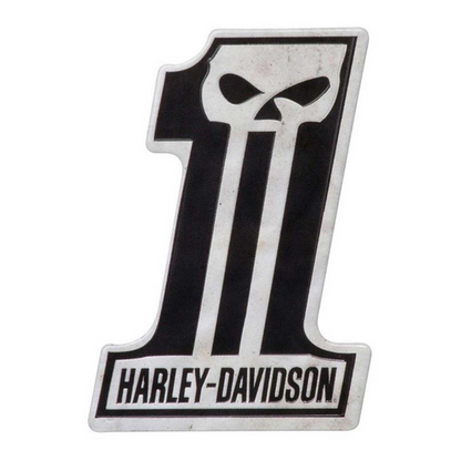 Harley-Davidson #1 Skull Tin Magnet