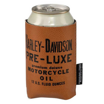 Harley-Davidson Pre-Luxe Leatherette Neoprene Can Cooler