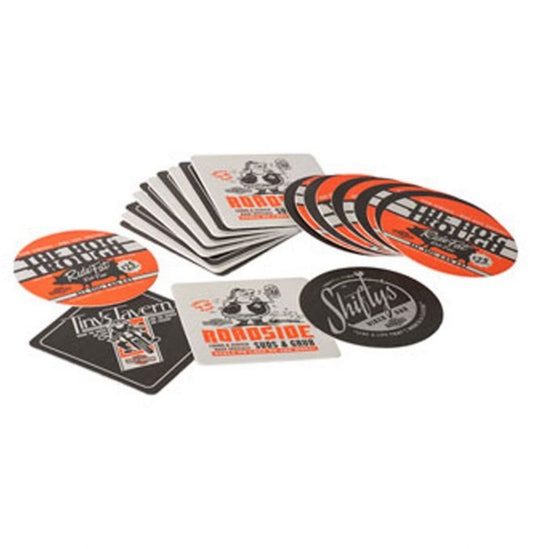 Harley-Davidson Pit Stop Bulk Paper Coaster Set