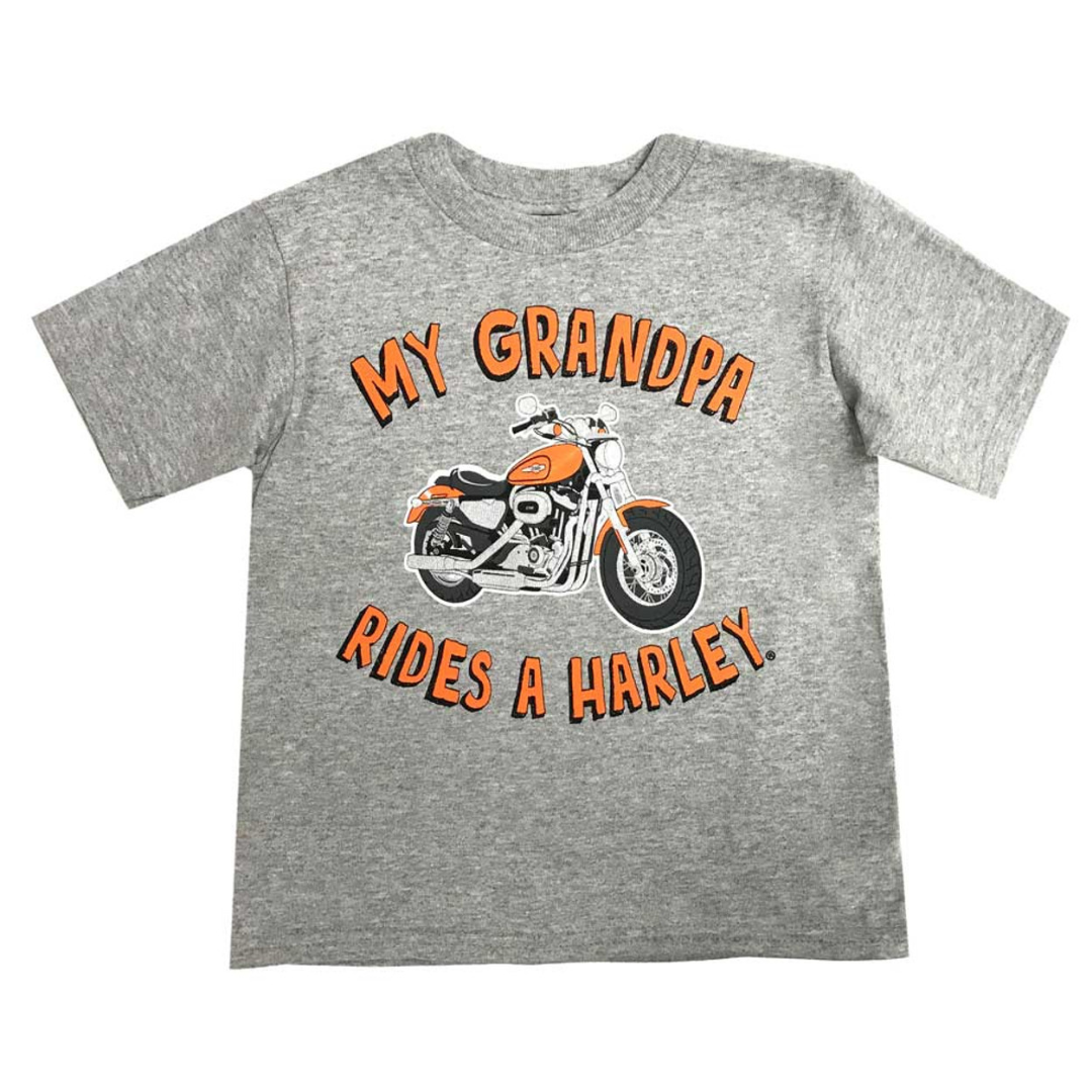 Harley-Davidson Kids Toddler My Grandpa Rides a Harley T-Shirt, 1590057.