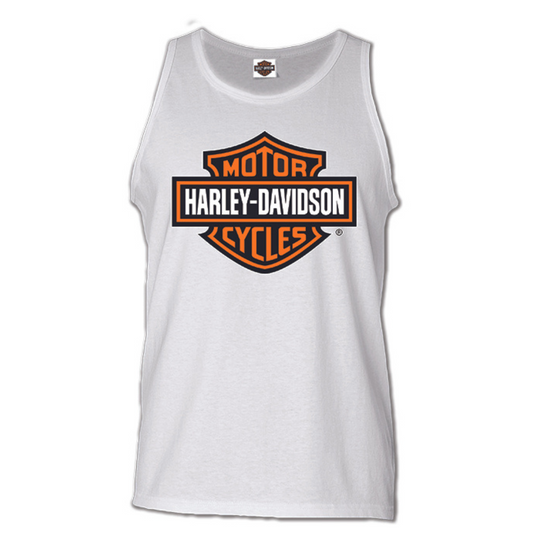 Men's Harley-Davidson Bar & Shield Singlet, White, 30293950
