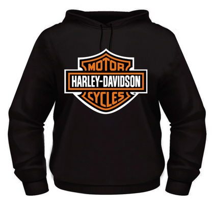 Harley-Davidson Hoodie - Orange Bar & Shield