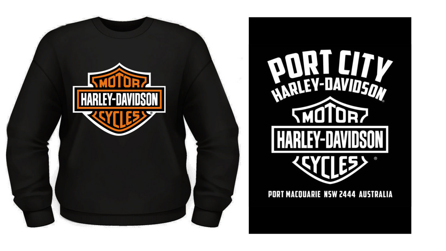 Harley-Davidson x Port City H-D Bar & Shield Jumper, Black, 30293967 (Back Print)