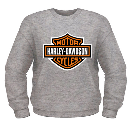 Harley-Davidson Bar & Shield Crew Neck Jumper - Grey