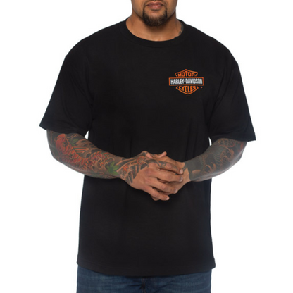 Harley-Davidson Bar & Shield Left Chest T-Shirt, Black.