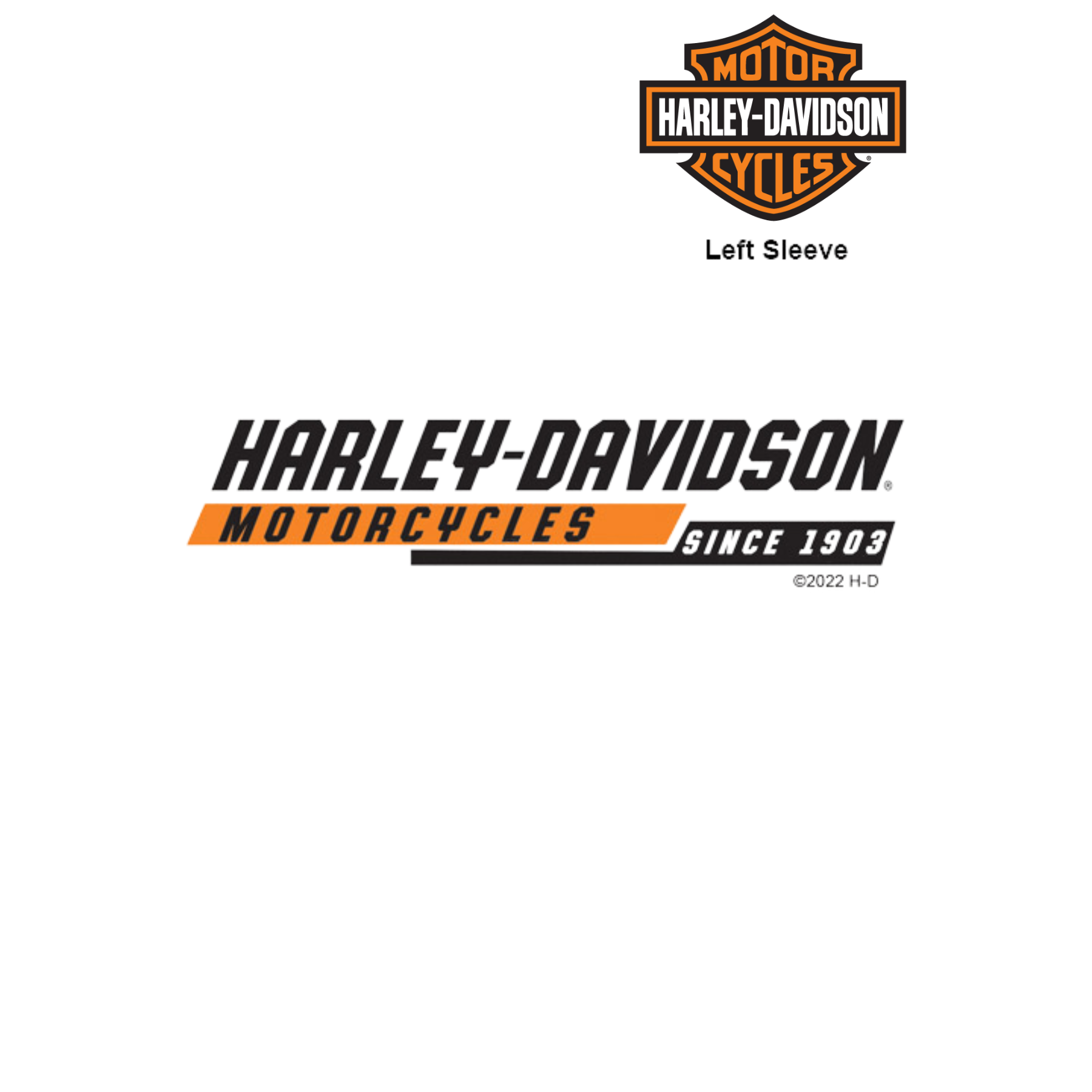 Harley-Davidson X Port City H-D Angled Drift T-Shirt, 40290983 (DETAIL)