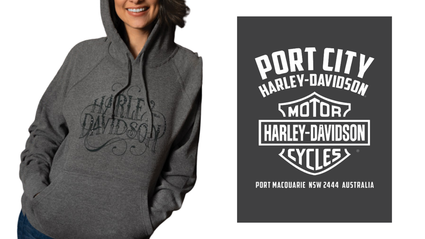 Harley-Davidson Women's Gothic Script Hoodie