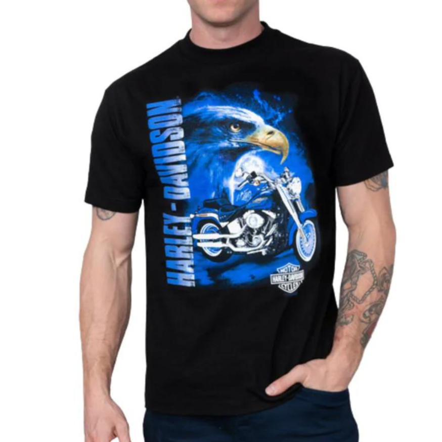 Harley-Davidson Men's Night Eagle T-Shirt, 40291038 (front)