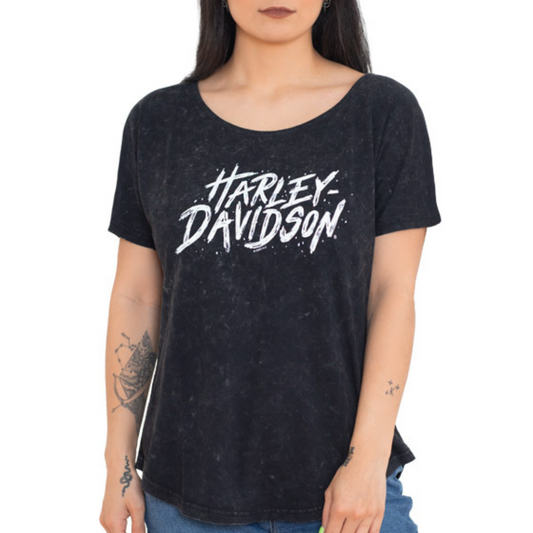 Harley-Davidson Women's Paint Texture T-Shirt