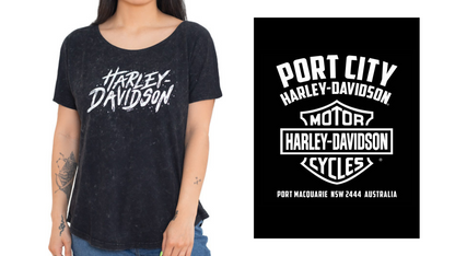 Harley-Davidson Women's Paint Texture T-Shirt