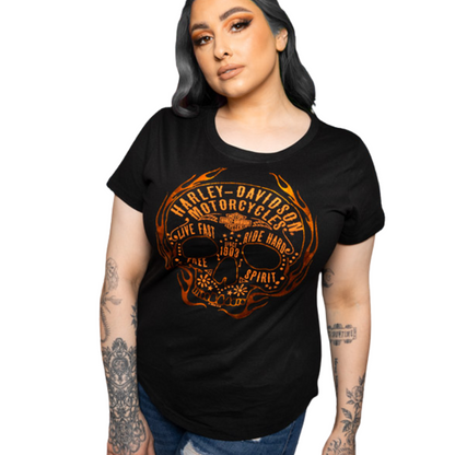 Harley-Davidson Women's Sweet Heat T-Shirt, 40291109 (FRONT PRINT)