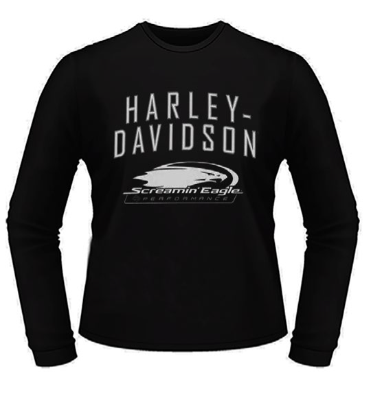 Port City Men's Harley-Davidson Screamin' Eagle Long Sleeve T-Shirt - 40296277 (NEW)
