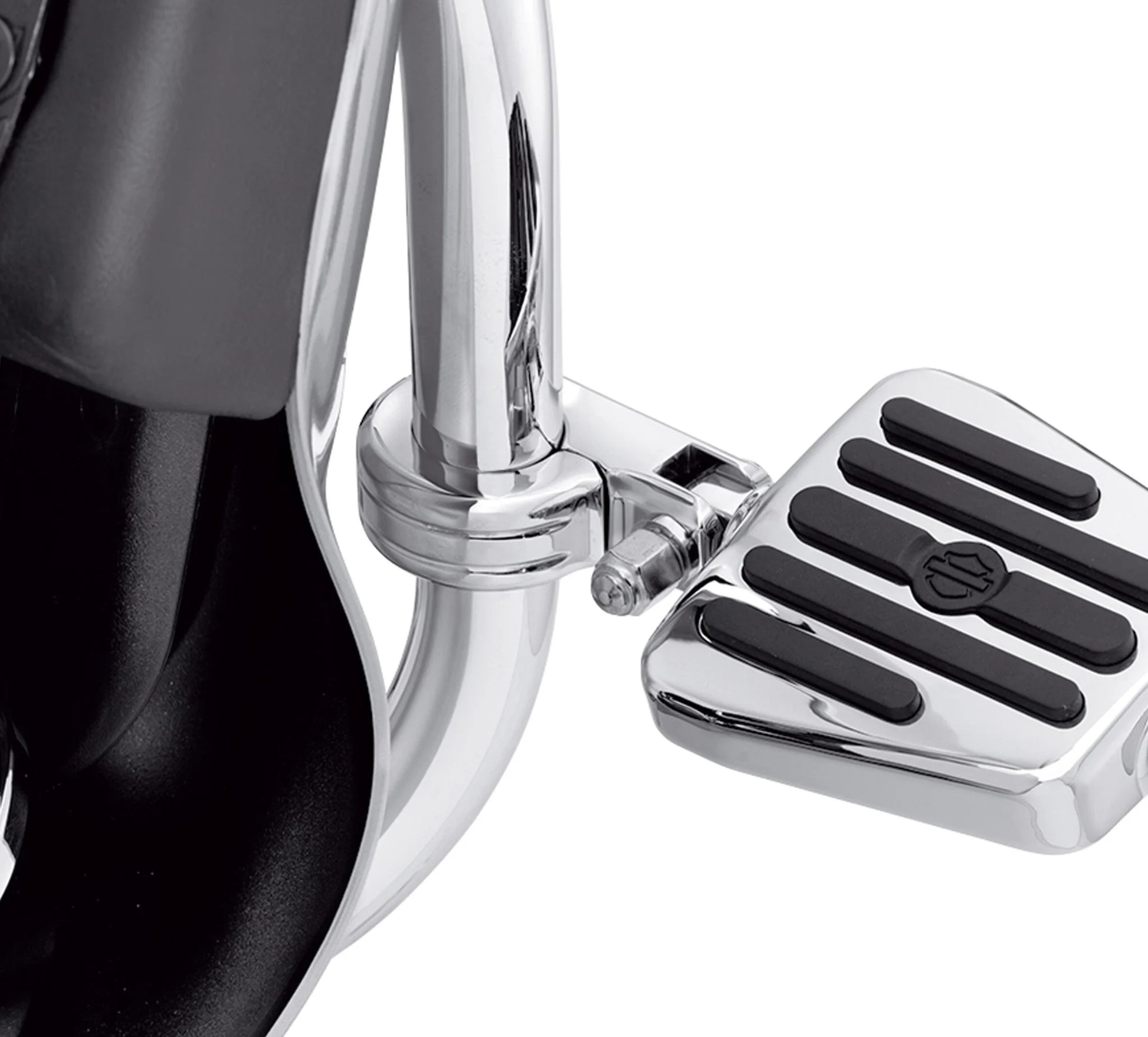Engine Guard Foot peg mounting Kit in Chrome for Harley-Davidson.