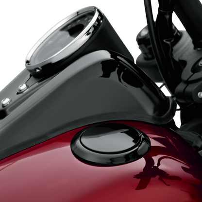Harley-Davidson® Flush-Mount Fuel Cap and Left Side Tank Cap Kit - Black - 61100136 - Softail.