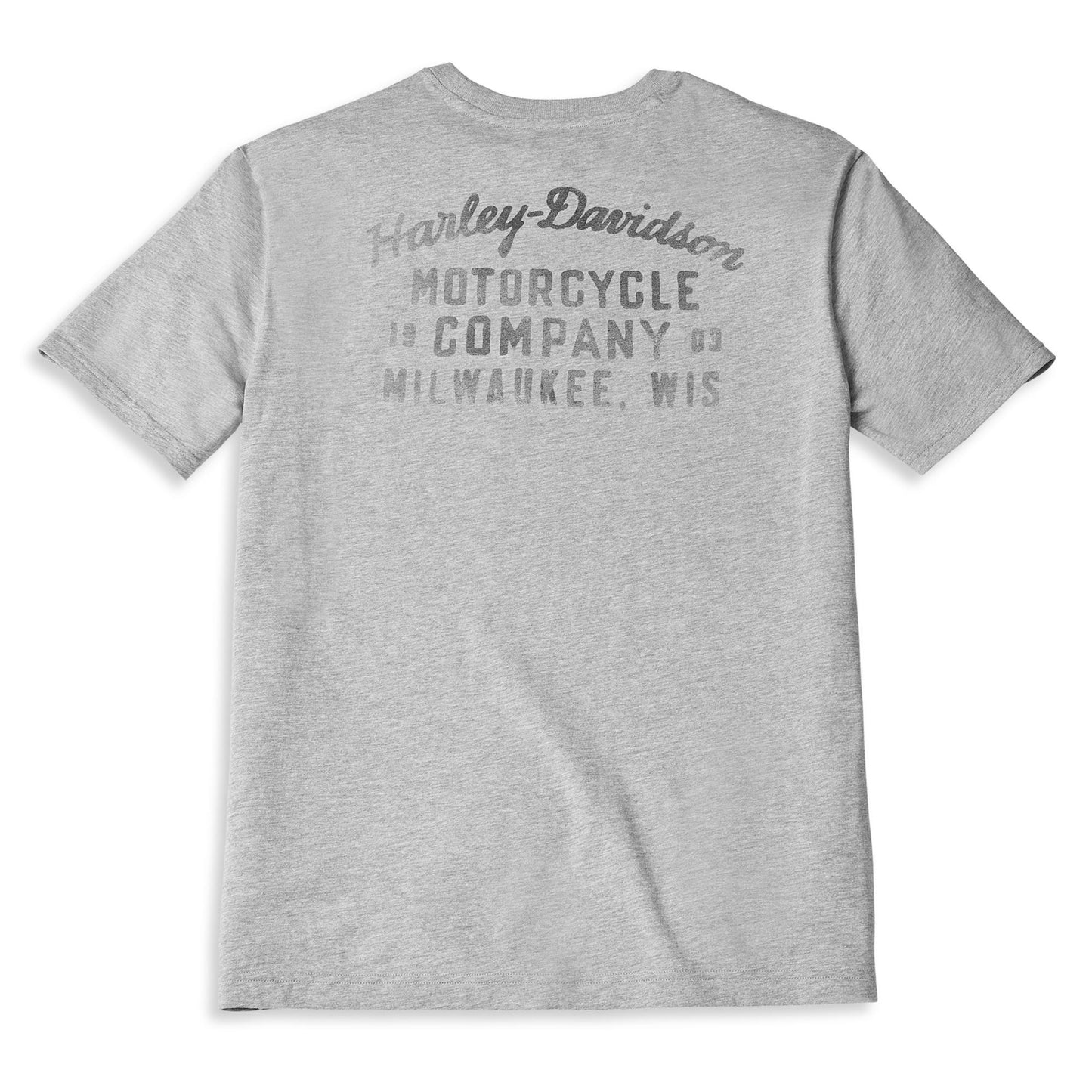 Harley-Davidson Men's Cursive Font Graphic T-Shirt, 96169-22VM (Back)