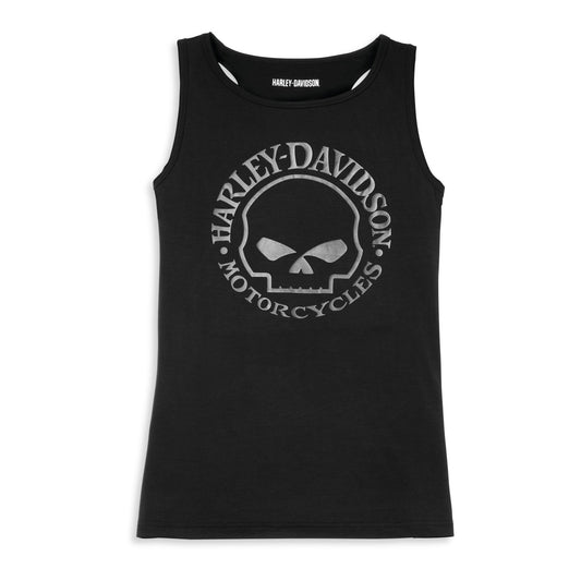 Harley-Davidson Women's Willie G Skull Singlet T-Shirt, 96226-22VW (Front)