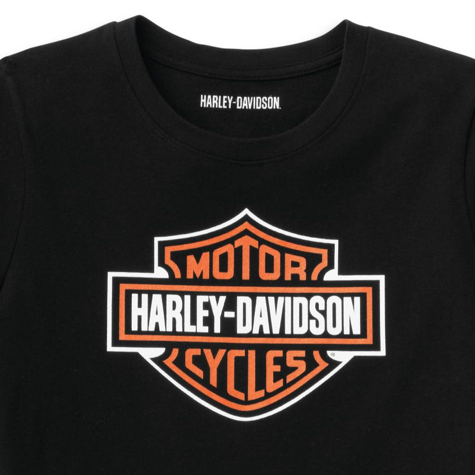Harley-Davidson Women's Bar & Shield Graphic T-Shirt, 96229-22VW (print detail)