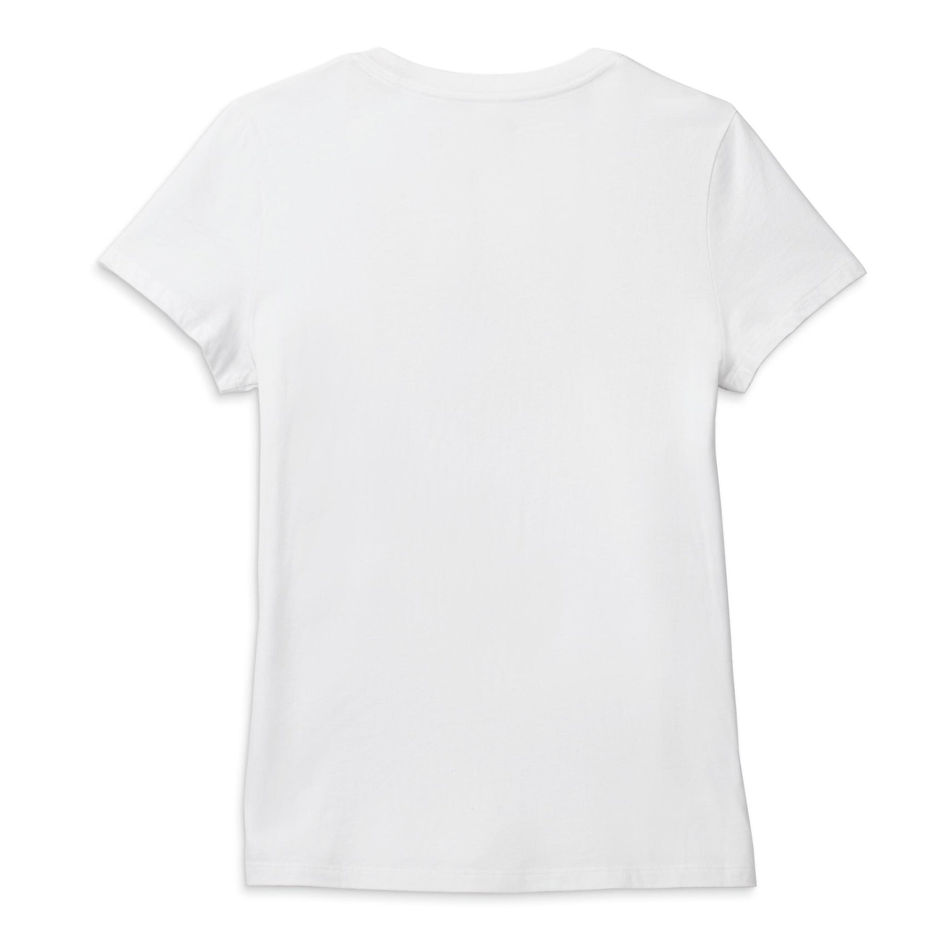 Harley-Davidson Women's White Bar & Shield Graphic T-Shirt, 96230-22VW (back)