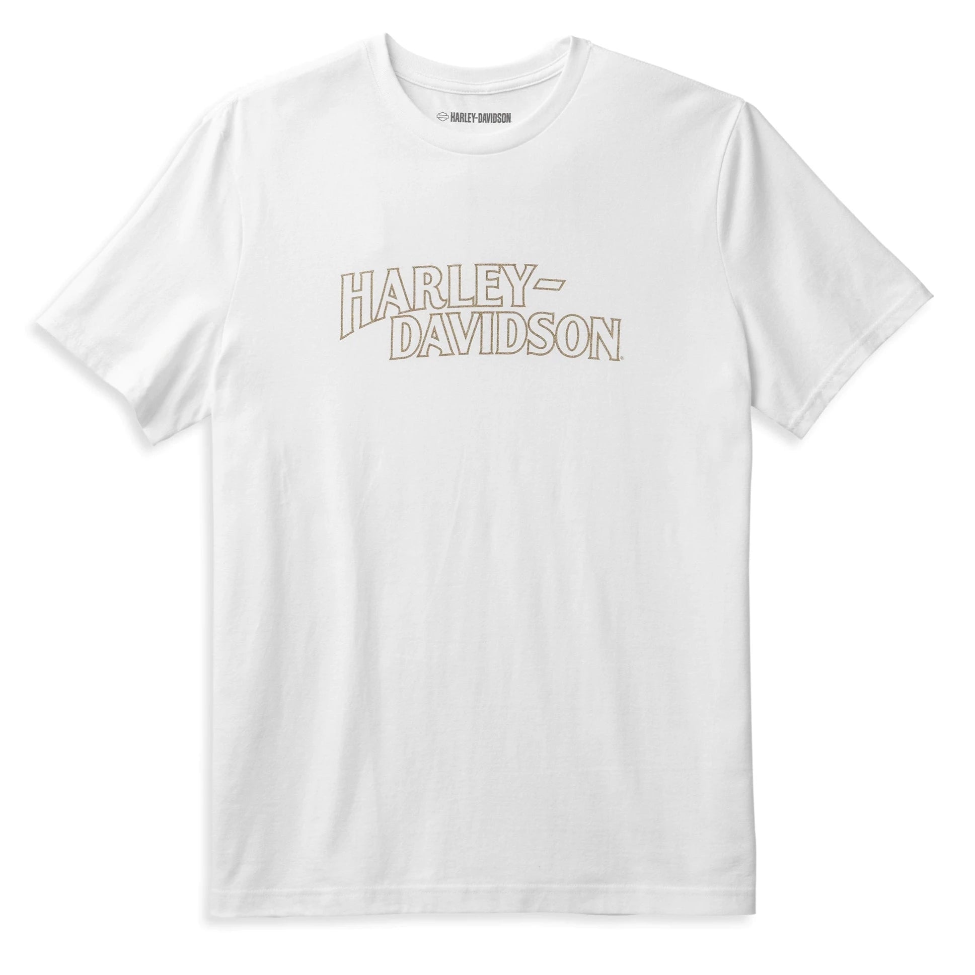 Harley-Davidson Men's Rally Racer T-Shirt, White, 96549-22VM (front)