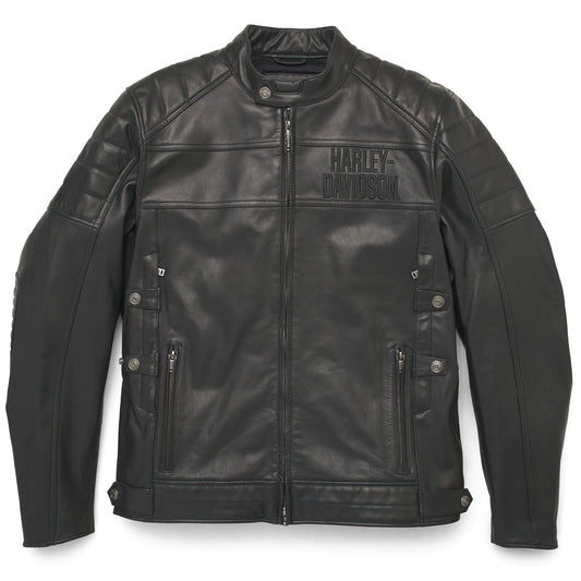 Men's Harley-Davidson Fremont Leather Jacket, 97014-22VM. (front)