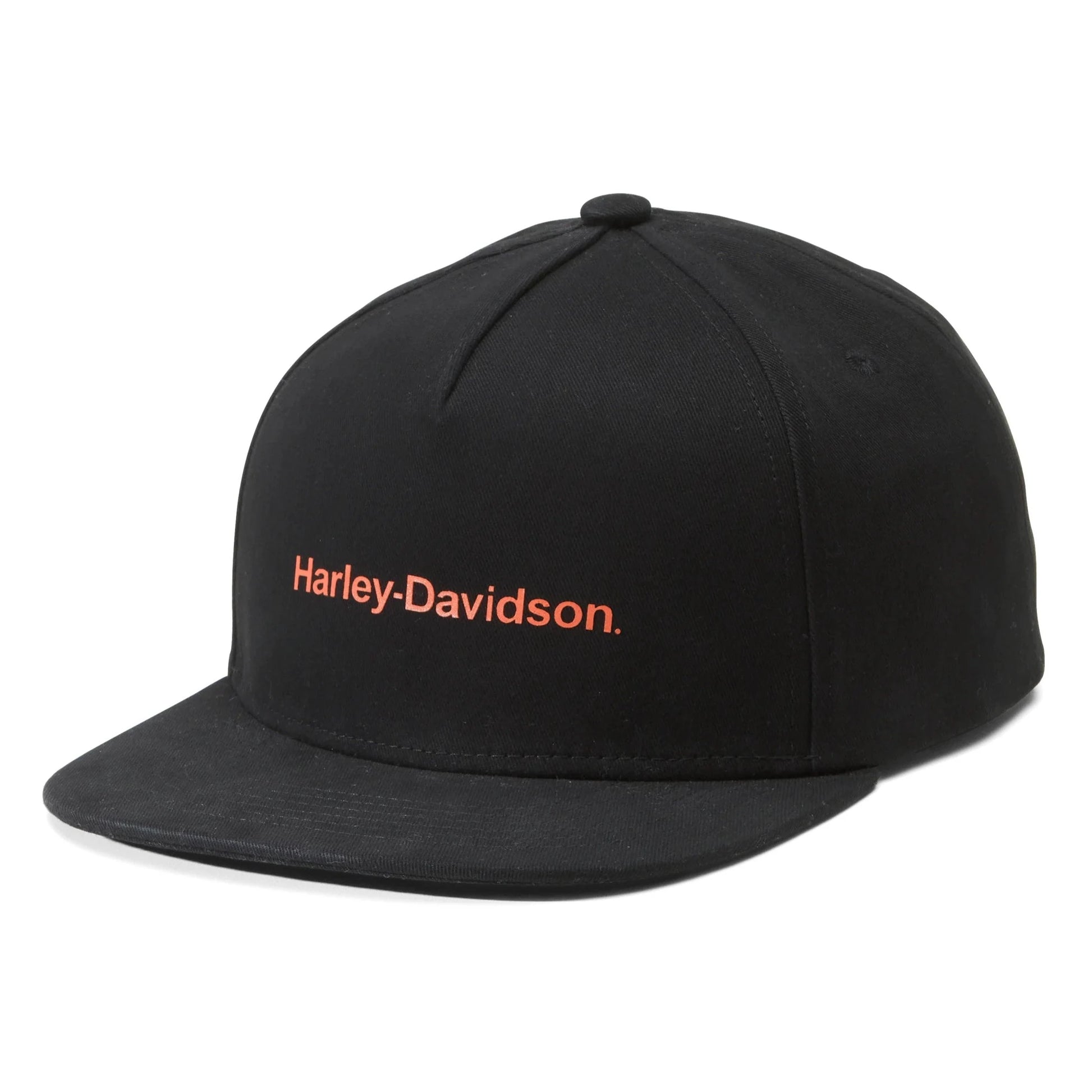 Harley-Davidson Men's Snapback Cap/Hat, Black, 97624-23VM (front)