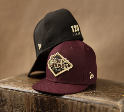 Harley-Davidson Men's 120th Anniversary 39THIRTY Baseball Hat - Black