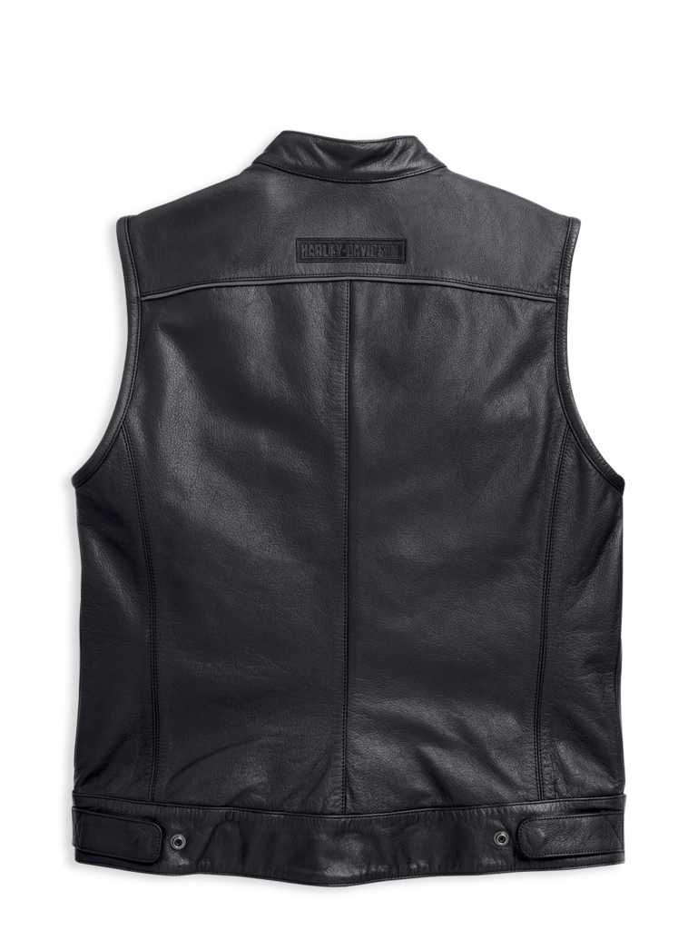 Harley-Davidson® Men's Foster Leather Vest - 98090-15VM.