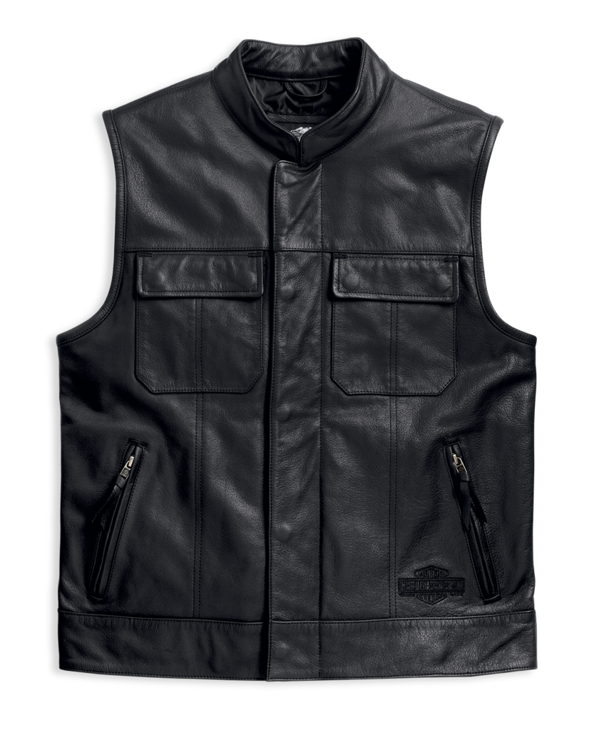 Harley-Davidson Men's Foster Leather Motorcycle Vest