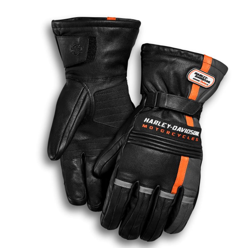 Harley-Davidson® Men's Ratchett Gauntlet Winter Gloves - 98276-19VM