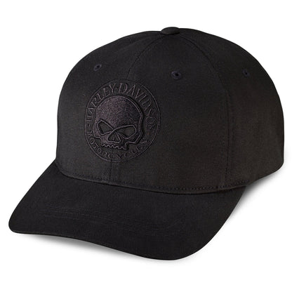 Harley-Davidson Men's Willie G Skull Stretch Flexfit Baseball Cap / Hat, 99421-16VM