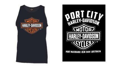 Harley-Davidson Men's Bar & Shield Singlet - Black