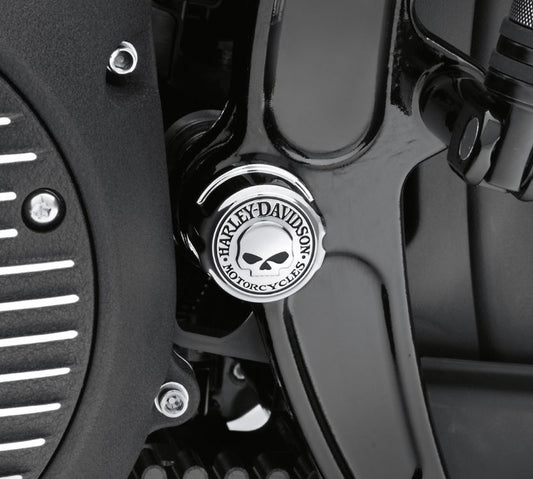 Harley-Davidson Willie G Skull Swingarm Pivot Bolt Cover Kit : SOFTAIL - 47663-09