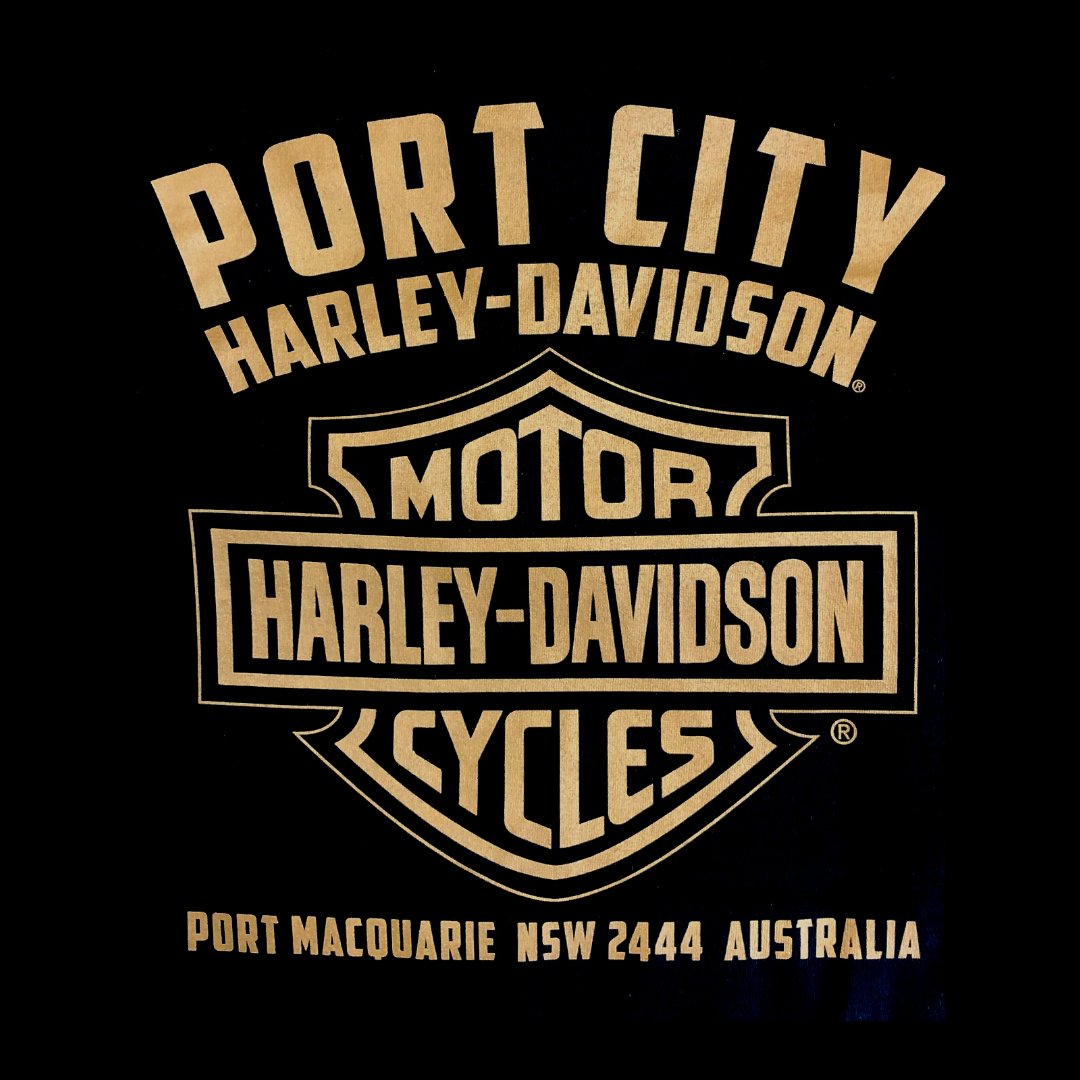 Harley-Davidson Gold Bar & Shield Long Sleeve T-Shirt