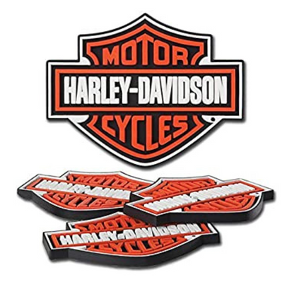 Harley-Davidson Bar & Shield Rubber Coaster Set, HDL-18515 (set)